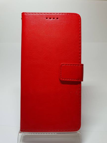 Galaxy A20 Wallet Case Plain Red