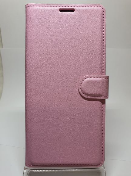 Galaxy A20S Wallet Case Plain Light Pink