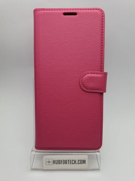 Galaxy A20S Wallet Case Plain Pink