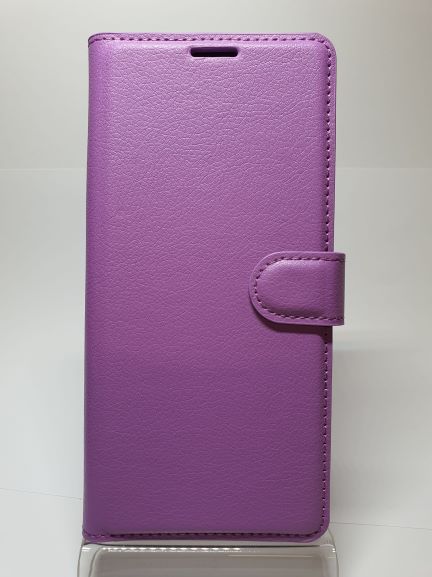 Galaxy A20S Wallet Case Plain Purple