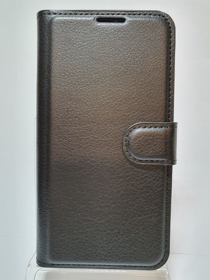 Galaxy A40 Wallet Case Plain Black