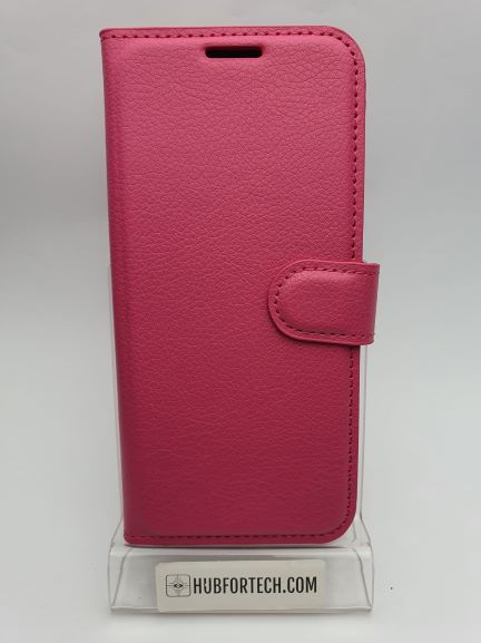 Galaxy A41 Wallet Case Plain Pink
