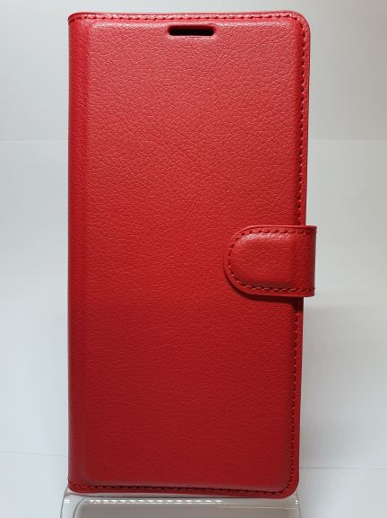 Galaxy A70 Wallet Case Plain Red