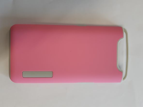 Galaxy A80 Back Case Protective Pink w grey