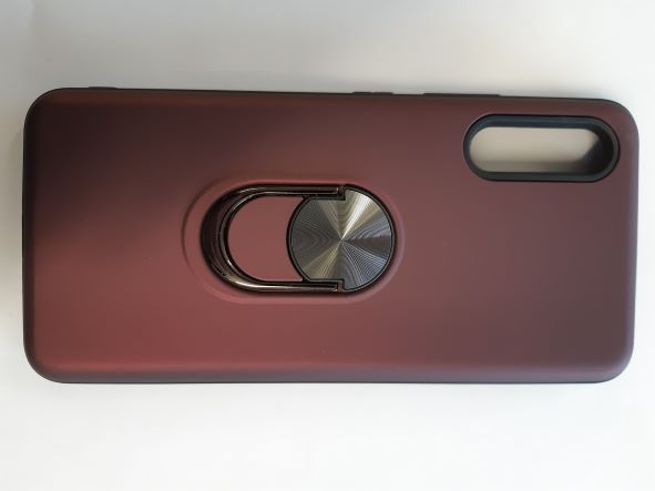 Galaxy A90 5G Back case Burgundy with long ring stent