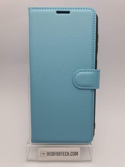 Galaxy S10Lite Wallet Case Plain Light Blue