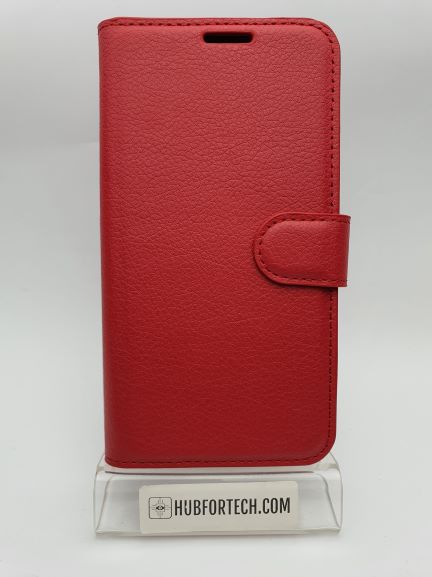 Galaxy S7 Wallet case plain red