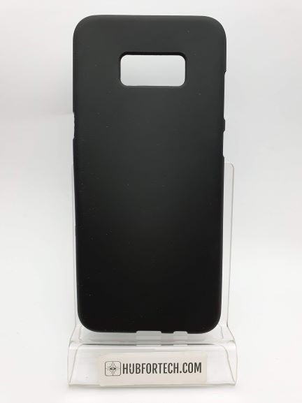 Galaxy S8 Plus Gel Case soft back black smooth