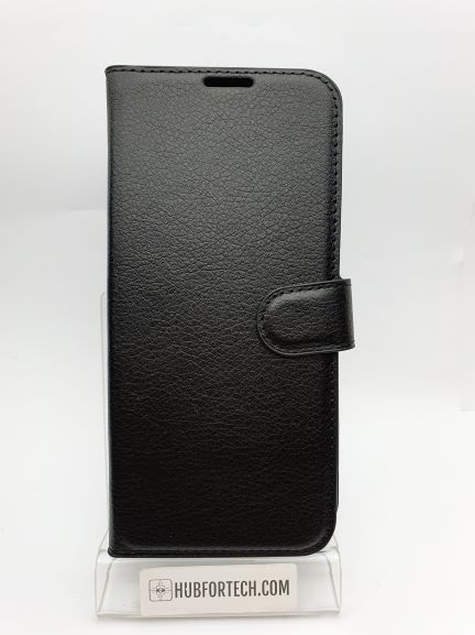 Galaxy S8 Plus Wallet Case Plain Black