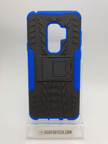 Galaxy S9 Plus Back Case Black/Blue with Stand