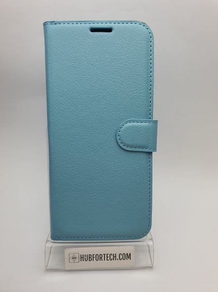 Galaxy S9 Plus Wallet Case Plain Light Blue