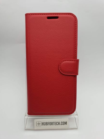 Galaxy S9 Wallet Case Plain Red