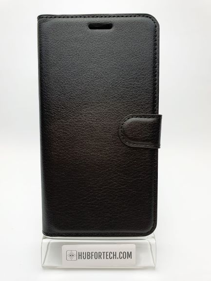 Huawei Y7 2018 Wallet Case Plain Black