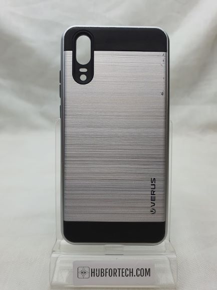 Huawei P20 Back Case Hard Silver/Black