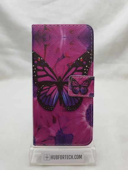 Huawei P20 Lite Wallet Case Butterfly Pink Fashion