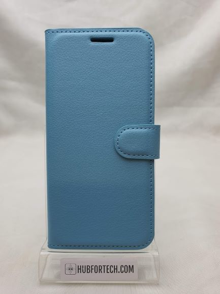 Huawei P20 Lite Wallet Case Plain Light Blue