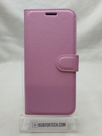 Huawei P20 Lite Wallet Case Plain Light Pink