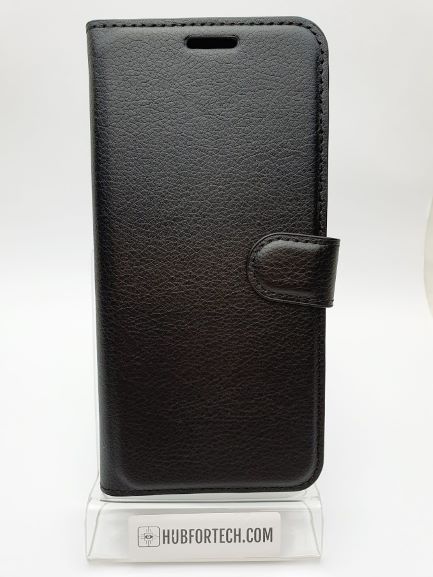Huawei P20 Pro Wallet Case Plain Black #2