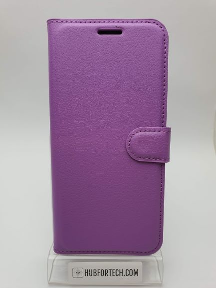 P20 Pro Wallet Case Plain Purple