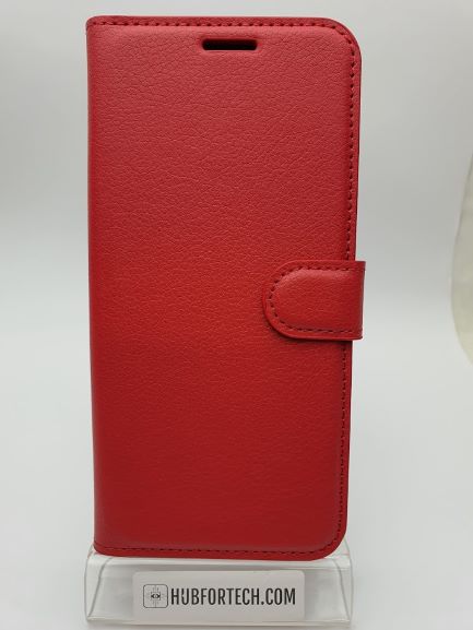 Huawei P20 Pro Wallet Case Plain Red