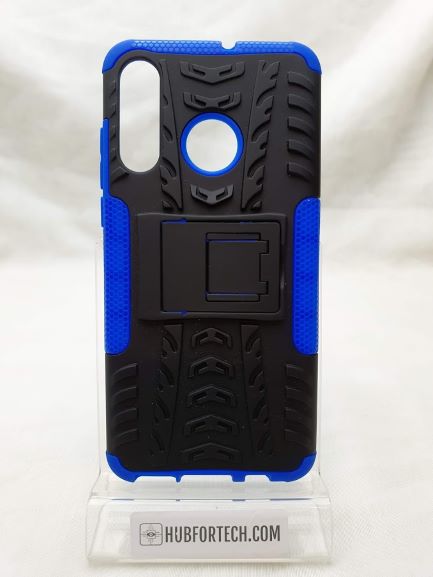 P30 Lite Hard Back Case Black/Blue with stand