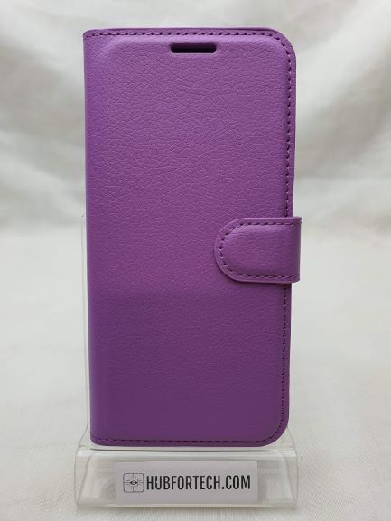 P30 Pro Wallet Case Plain Purple