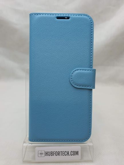 P30 Wallet Case Plain Light Blue