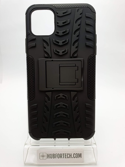 iPhone 11 Pro Max 6.5 Back Case with stand Black/black