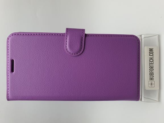 iPhone 12 Pro Max Wallet Case Plain Purple