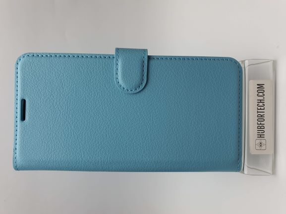 iPhone 12 Wallet Case Plain Light Blue