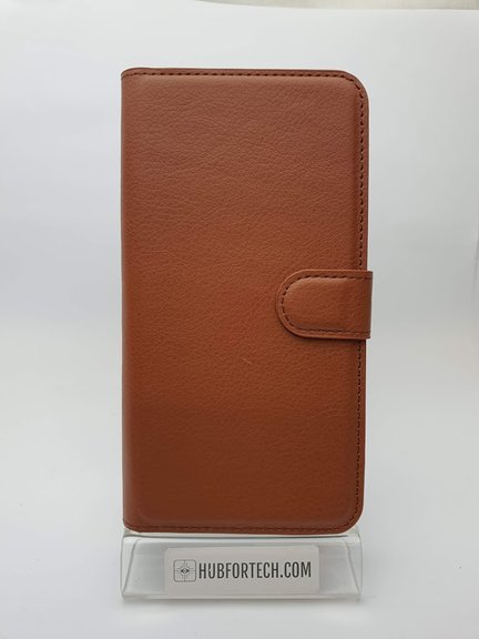 iPhone 6Plus/6SPlus Wallet Plain Case Brown