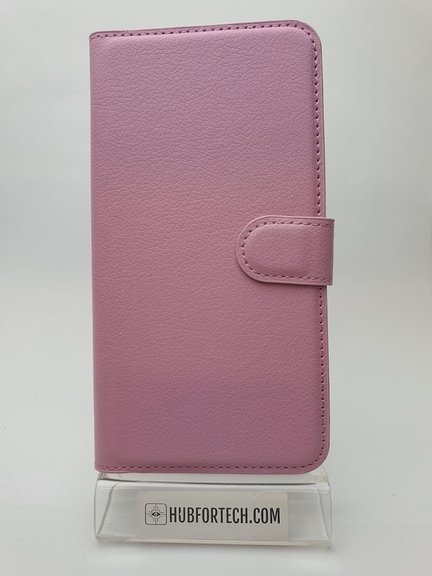 iPhone 6Plus/6SPlus Wallet Plain Case Light Pink