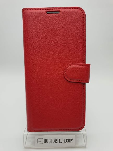 y6 2018/Honor 7A Wallet Case Plain Red