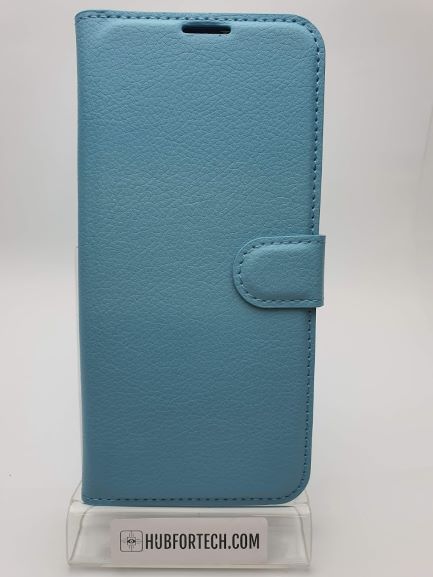 y6 2019 Wallet Case Plain Light Blue
