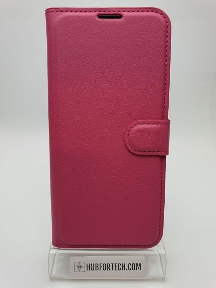 y6 2019 Wallet Case Plain Pink #2