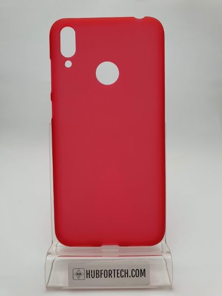 Huawei Y7 2019 Soft rubber back case red