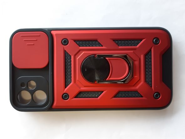 iPhone 11 Back Case with camera cover red