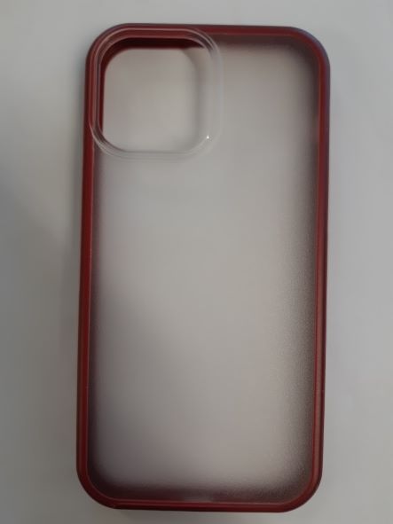 iPhone 13 Pro Max Strong Back Case Clear-red - FAST