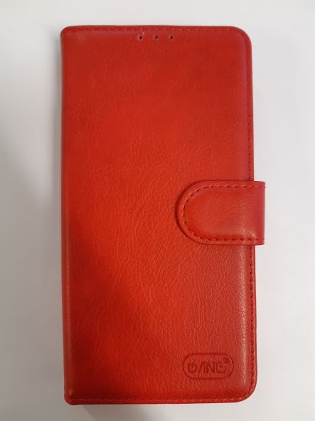 iPhone 14 Pro Max book case with card holder red