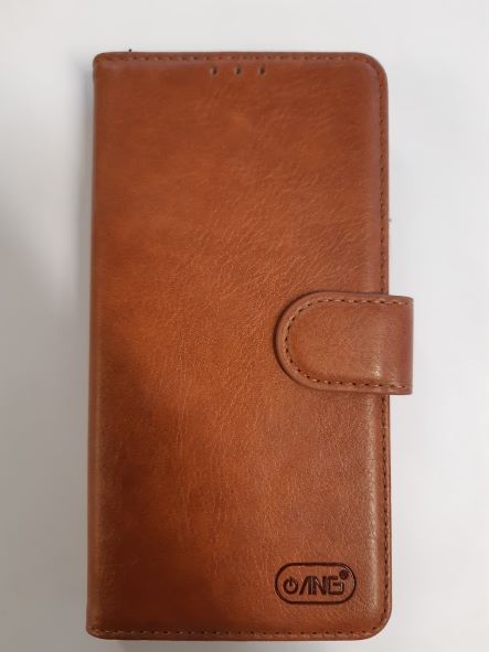 iPhone 14 Book Case with card holder brown