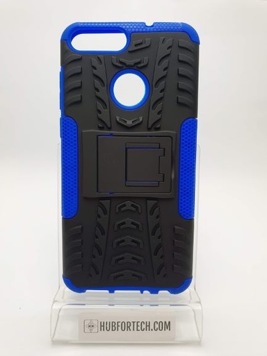 [Huawei P Smart 2018/Nova Lite 2/Enjoy 7S] P Smart 2018/Nova Lite 2 back case black with blue
