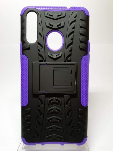 Galaxy A20S Hard Back Black/Purple with Stand