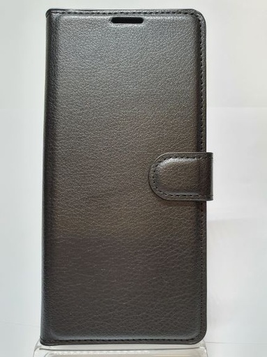 Galaxy A20S Wallet Case Plain Black