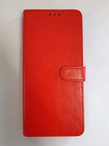 Galaxy A21 Wallet Case Plain Red