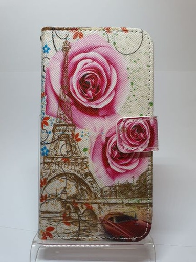 Galaxy A40 Wallet Case Fashion Eiffel Tower roses #2