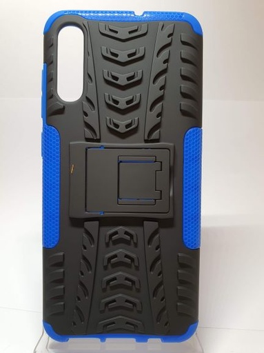 Galaxy A70 Back Case Black/Blue with Stand