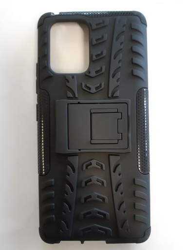 Galaxy S10Lite Back Case Black/Black with kick stand