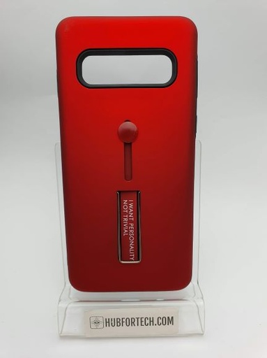 Galaxy S10 Hard Back Case Red with Slider