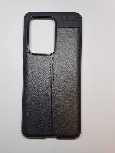 Galaxy S20 Ultra Back Case Black Soft Leather Gel