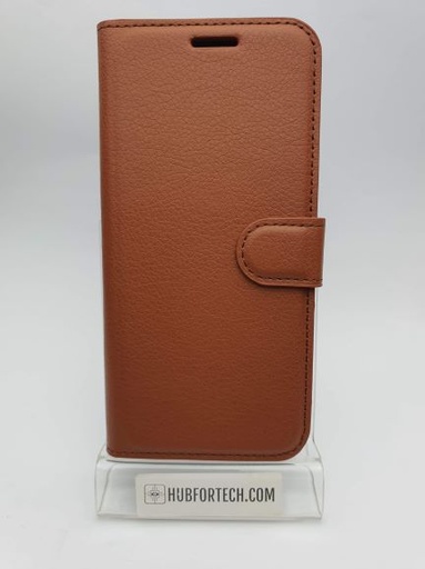 Galaxy S9 Wallet Case Plain Brown